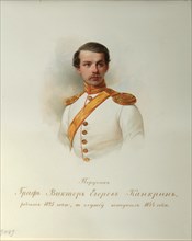 Portrait of Count Viktor Yegorovich Kankrin (From the Album of the Imperial Horse Guards), 1846-1849. Artist: Hau (Gau), Vladimir Ivanovich (1816-1895)