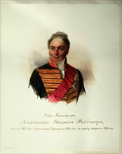 Portrait of Alexander Ivanovich Ribeaupierre (1781-1865) (From the Album of the Imperial Horse Guards), 1846-1849. Artist: Hau (Gau), Vladimir Ivanovich (1816-1895)
