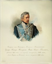 Portrait of General Count Peter Petrovich von der Pahlen (1777-1864) (From the Album of the Imperial Horse Guards), 1846-1849. Artist: Hau (Gau), Vladimir Ivanovich (1816-1895)