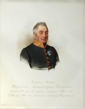 Portrait of General Nikolai Alexandrovich Sablukov (1776-1848) (From the Album of the Imperial Horse Guards), 1846-1849. Artist: Hau (Gau), Vladimir Ivanovich (1816-1895)