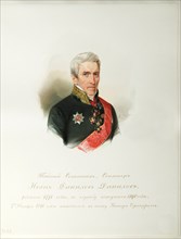 Portrait of Ivan Danilovich Danilov (1770-1852) (From the Album of the Imperial Horse Guards), 1846-1849. Artist: Hau (Gau), Vladimir Ivanovich (1816-1895)