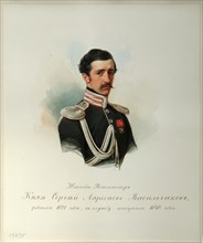 Portrait of Count Sergey Illarionovich Vasilchikov (1822-1860) (From the Album of the Imperial Horse Guards), 1846-1849. Artist: Hau (Gau), Vladimir Ivanovich (1816-1895)