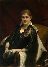Portrait of Y.A. Voeykova, 1882. Artist: Kramskoi, Ivan Nikolayevich (1837-1887)