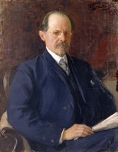 Portrait of Sergey Ivanovich Senkov, 1908. Artist: Kulikov, Ivan Semyonovich (1875-1941)