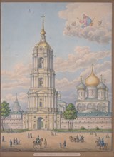 The New Monastery of the Saviour in Moscow, 1851. Artist: Kutepov, Alexander Sergeyevich (1781-1855)
