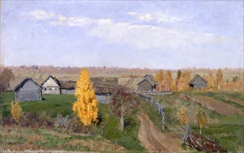 Golden autumn. Slobodka, 1889. Artist: Levitan, Isaak Ilyich (1860-1900)