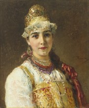 Boyar's Wife, 1880s. Artist: Makovsky, Konstantin Yegorovich (1839-1915)