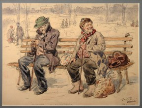 Pessimist and Optimist, 1893-1919. Artist: Makovsky, Vladimir Yegorovich (1846-1920)
