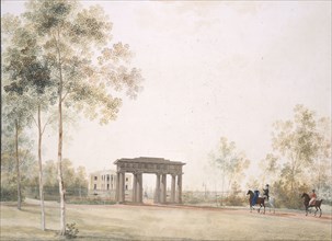 Gateway to the Park in Tsarskoye Selo, after 1821. Artist: Martynov, Andrei Yefimovich (1768-1826)