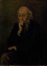 Portrait of the artist Nikolai Ge (1831-1894). Artist: Myasoedov, Grigori Grigoryevich (1834-1911)