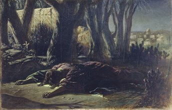 Christ at the Garden of Gethsemane, 1878. Artist: Perov, Vasili Grigoryevich (1834-1882)