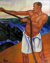 The Worker, 1912. Artist: Petrov-Vodkin, Kuzma Sergeyevich (1878-1939)