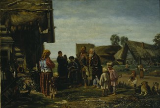 The Pilgrims, 1870. Artist: Pryanishnikov, Illarion Mikhailovich (1840-1894)
