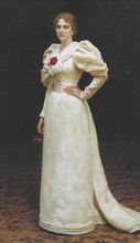 Portrait of Lyudmila Petrovna Steinheil, 1895. Artist: Repin, Ilya Yefimovich (1844-1930)