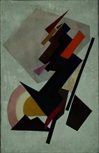 Abstracte composition. (Suprematism), 1910s. Artist: Rozanova, Olga Vladimirovna (1886-1918)