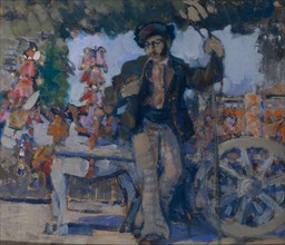 Giovanni Grasso, 1908. Artist: Sapunov, Nikolai Nikolayevich (1880-1912)