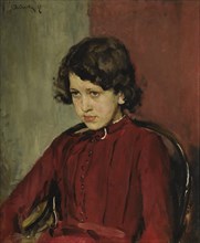 Portrait of Praskovia Anatolievna Mamontova, 1887. Artist: Serov, Valentin Alexandrovich (1865-1911)