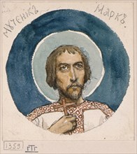 Mark the Martyr (Study for frescos in the St Vladimir's Cathedral of Kiev), 1884-1889. Artist: Vasnetsov, Viktor Mikhaylovich (1848-1926)