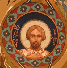 Saint Moses the Hungarian, 1885-1896. Artist: Vasnetsov, Viktor Mikhaylovich (1848-1926)