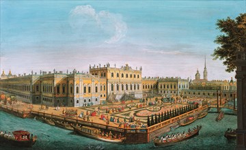 The Summer Palace in St. Petersburg, 1753. Artist: Anonymous