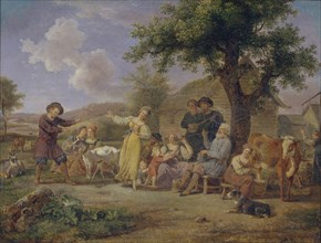 Peasants merry-making, Second Half of the 18th cen.. Artist: Anonymous
