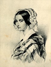 Portrait of Alexandra Smirnova-Rosset (1809-1882). After a drawing by P. Sokolov. Artist: Anonymous
