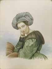 Portrait of the actress Ekaterina Semyonova (1786-1849), Early 19th cen.. Artist: Anonymous, 18th century