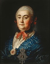 Portrait of Anastasia Izmaylova (1703-1761), 1759. Artist: Antropov, Alexei Petrovich (1716-1795)