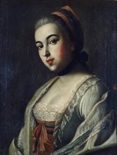Portrait of Countess Anna Vorontsova (1743-1769), 1761. Artist: Antropov, Alexei Petrovich (1716-1795)