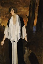 Portrait of Rachel Strong, the Future Countess Henri de Boisgelin, 1924. Artist: Bakst, Léon (1866-1924)