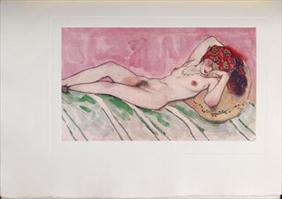Sleeping Sultan's Wife, 1916. Artist: Bakst, Léon (1866-1924)