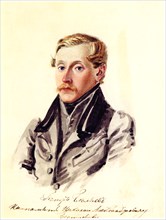 Portrait of Decembrist Pyotr Belyaev (1804-1864), 1832-1833. Artist: Bestuzhev, Nikolai Alexandrovich (1791-1855)