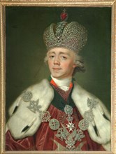 Portrait of the Emperor Paul I of Russia (1754-1801), 1799-1800. Artist: Borovikovsky, Vladimir Lukich (1757-1825)