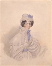 Portrait of Anna Borisovna Bakunina (1802-1835), 1835. Artist: Briullov, Karl Pavlovich (1799-1852)