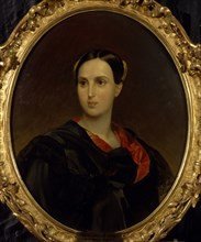 Portrait of Countess Olga Pavlovna Fersen (Stroganova) (1808-1837), c. 1837. Artist: Briullov, Karl Pavlovich (1799-1852)