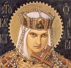 Saint Olga, Princess of Kiev, Second Half of the 19th cen.. Artist: Bruni, Nikolai Alexandrovich (1856-1935)