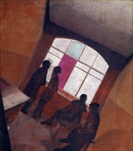 A room, 1920s. Artist: Chupyatov, Leonid Terentievich (1890-1941)