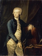 Portrait of Baron Pyotr Fyodorovich Maltitz (1753-1826), 1785. Artist: Drozhdin, Petro Semyonovich (1745-1805)