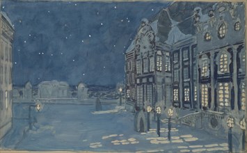 Winter Palace. Stage design for the opera The Ice House by A. Koreshchenko, 1901. Artist: Golovin, Alexander Yakovlevich (1863-1930)