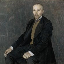 Portrait of the artist Nicholas Roerich (1874-1947), 1907. Artist: Golovin, Alexander Yakovlevich (1863-1930)