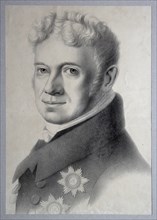Portrait of Prince Grigory Alexandrovich Stroganov (1770-1857), 1820s. Artist: Hippius, Gustav Adolf (1792-1856)