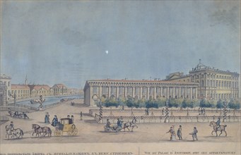 The Anichkov Palace in Saint Petersburg, 1814. Artist: Ivanov, Ivan Alexeyevich (1779-1848)