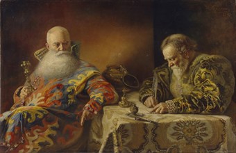 An edict are written, 1890. Artist: Karelin, Andrei Andreevich (1866-1928)