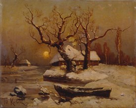 Winter evening, 1911. Artist: Klever, Juli Julievich (Julius), von (1850-1924)