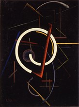 Linear structure, 1922. Artist: Klyun, Ivan Vassilyevich (1873-1942)