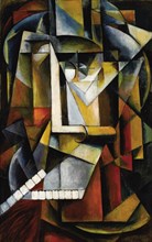 Abstract Cubist Composition. Artist: Klyun, Ivan Vassilyevich (1873-1942)