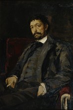 Portrait of the opera singer Angelo Masini (1844-1926). Artist: Korovin, Konstantin Alexeyevich (1861-1939)