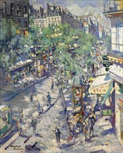 The Boulevard de Sébastopol in Paris, 1923. Artist: Korovin, Konstantin Alexeyevich (1861-1939)