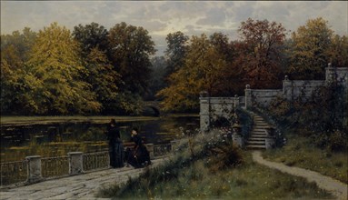 The Lazienki Park, 1886. Artist: Kryzhitsky, Konstantin Yakovlevich (1858-1911)