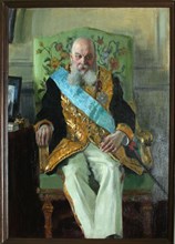 Portrait of Count Dmitri Martynovich Solski (1833-1910), 1908. Artist: Kustodiev, Boris Michaylovich (1878-1927)